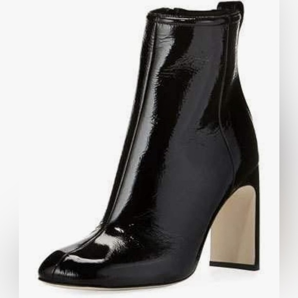 Rag and Bone Ellis Black Patent Leather Boots Ankle Booties - Picture 5 of 15